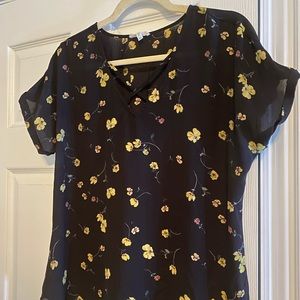 Floral Criss Cross Top